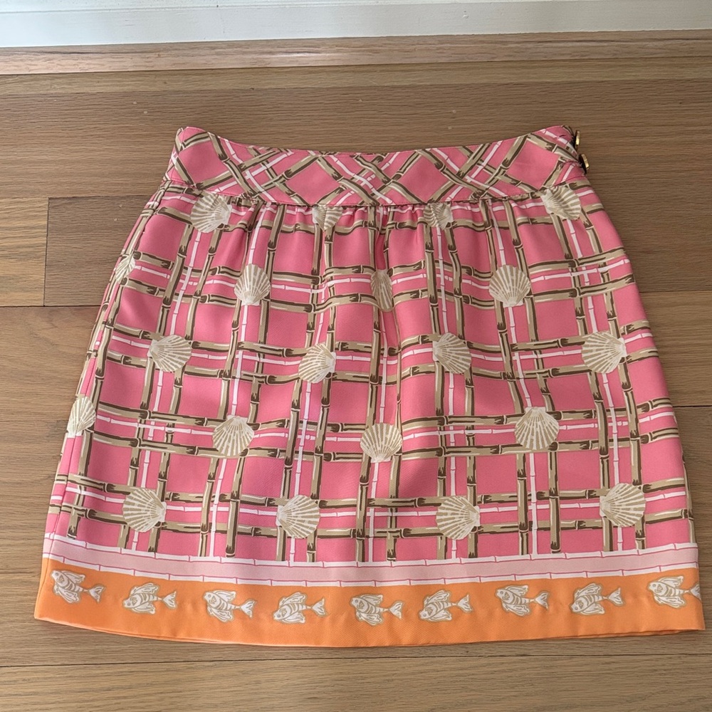 Vineyard Vines Pink and Orange Patterned Skirt by Shep & Ian